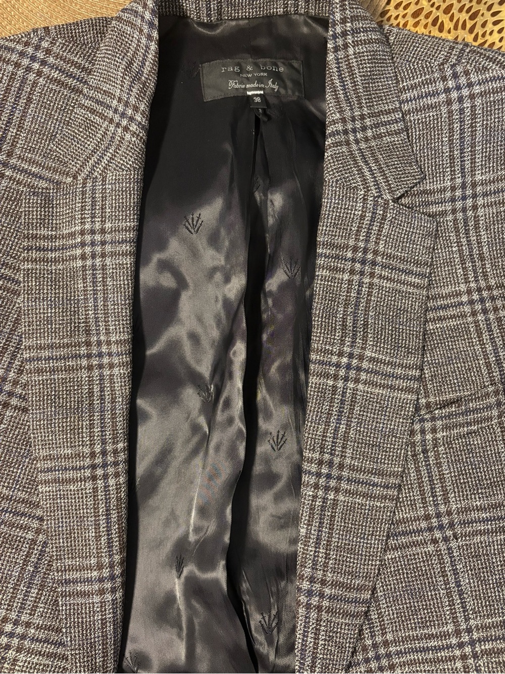 rag & bone Butler Check Wool Blazer - Picture 2 of 7